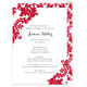Red Damask Invitations Image 1 of 12